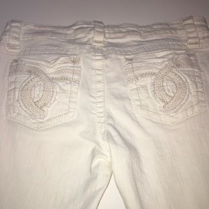 Wall Flower white flare jeans Juniors size 13